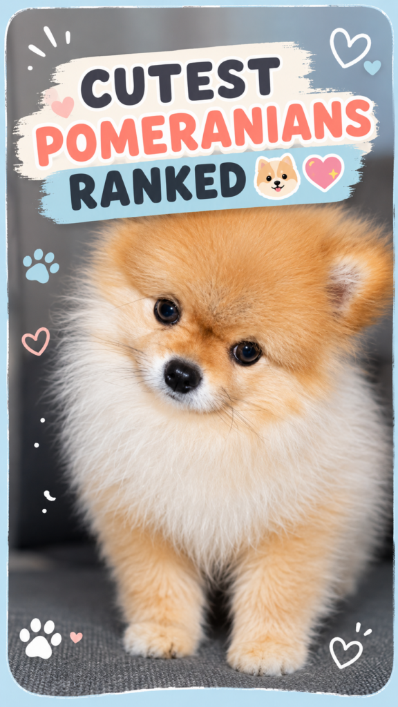 Cute Pomeranian puppy thumbnail for CloudyAww Daily Awws.