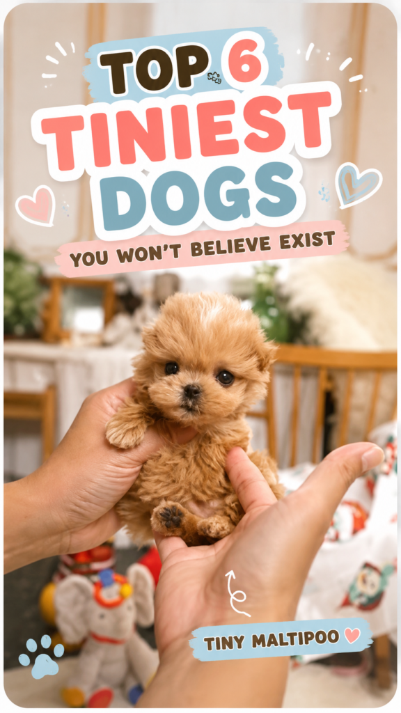 Tiny Maltipoo puppy thumbnail for CloudyAww Daily Awws.