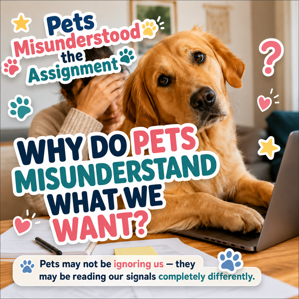 Why Do Pets Misunderstand What We Want?