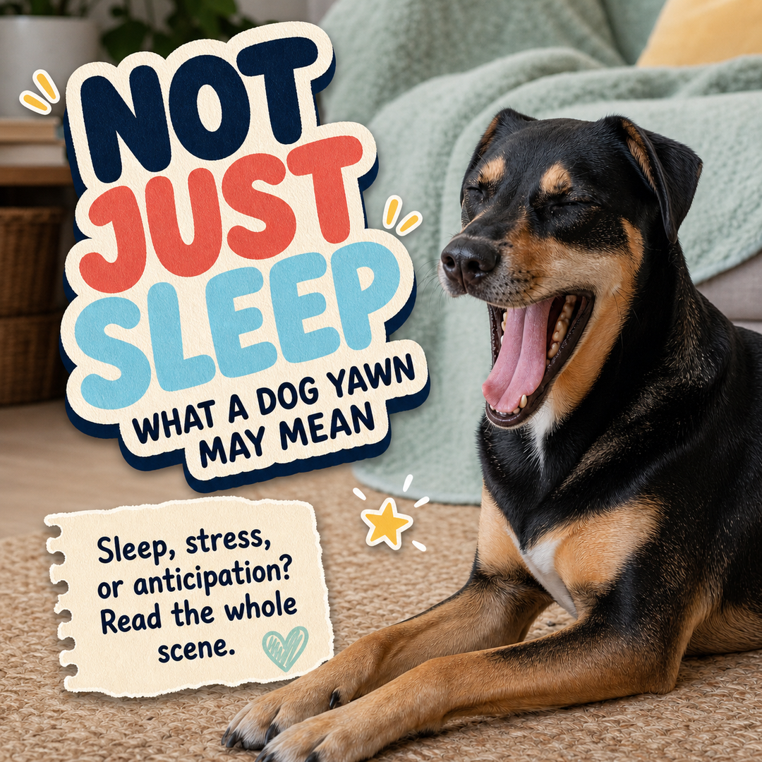 A Dog Yawn Is Not Always About Sleep