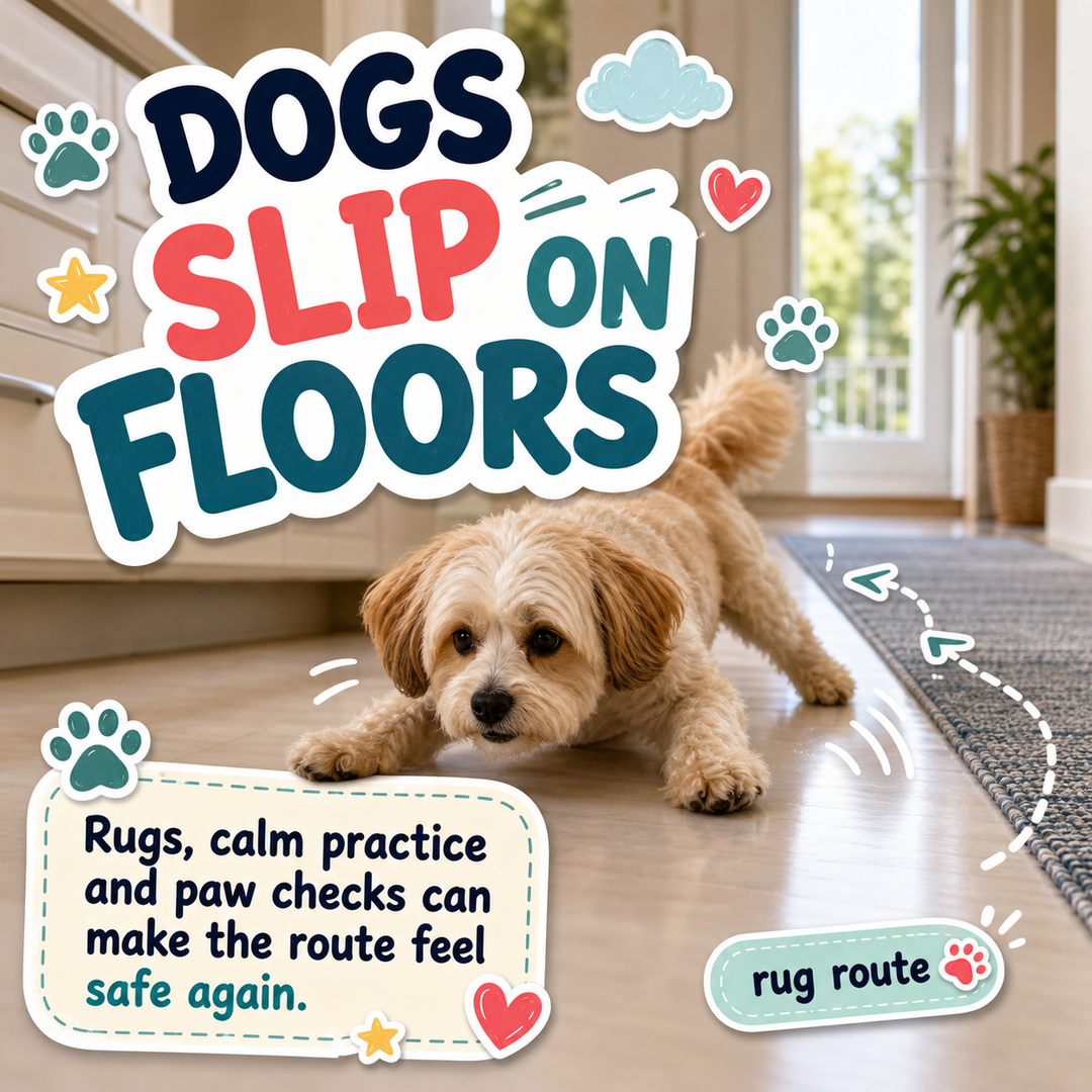 How to Help a Dog Who Slips on Smooth Floors