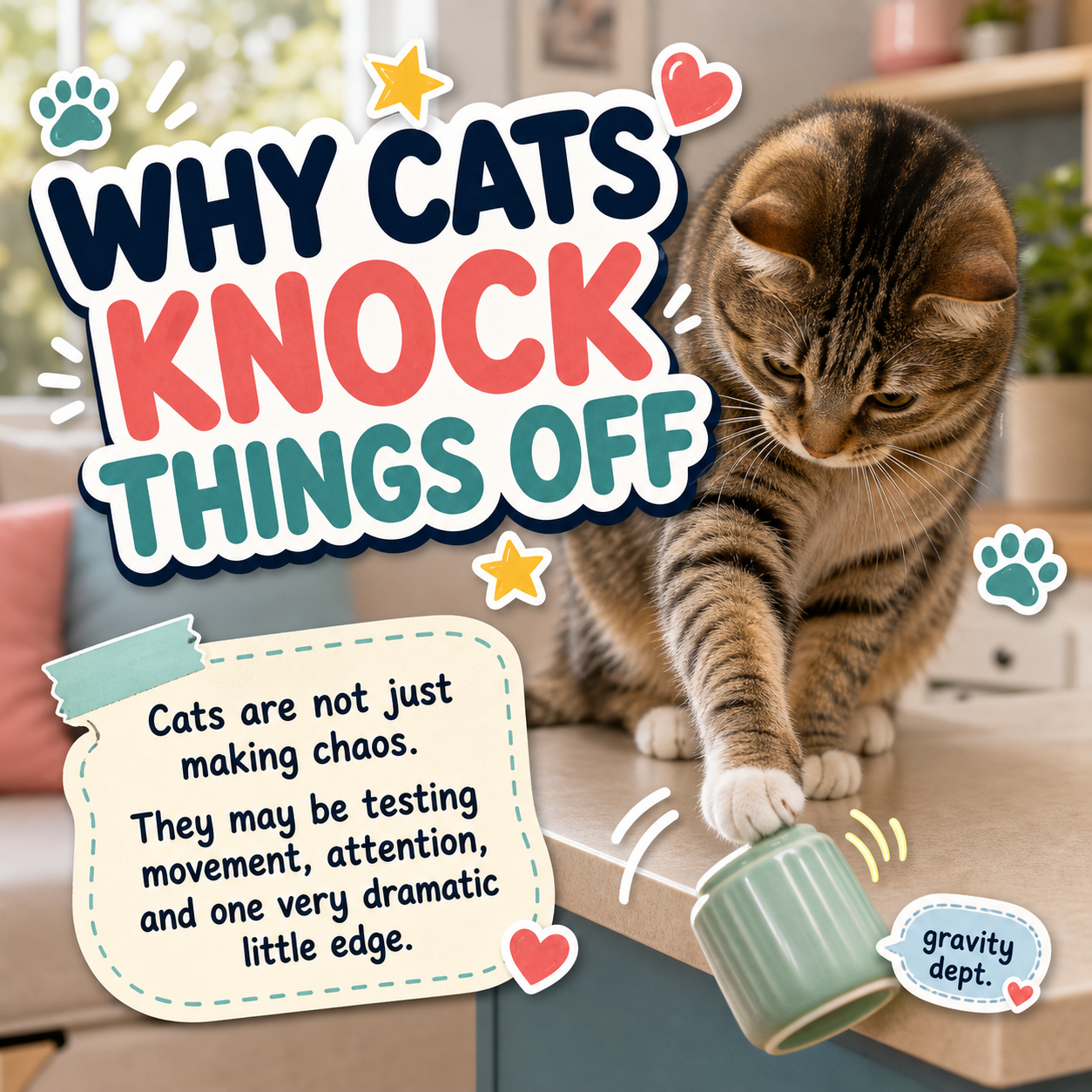 Why Cats Knock Things Off Tables