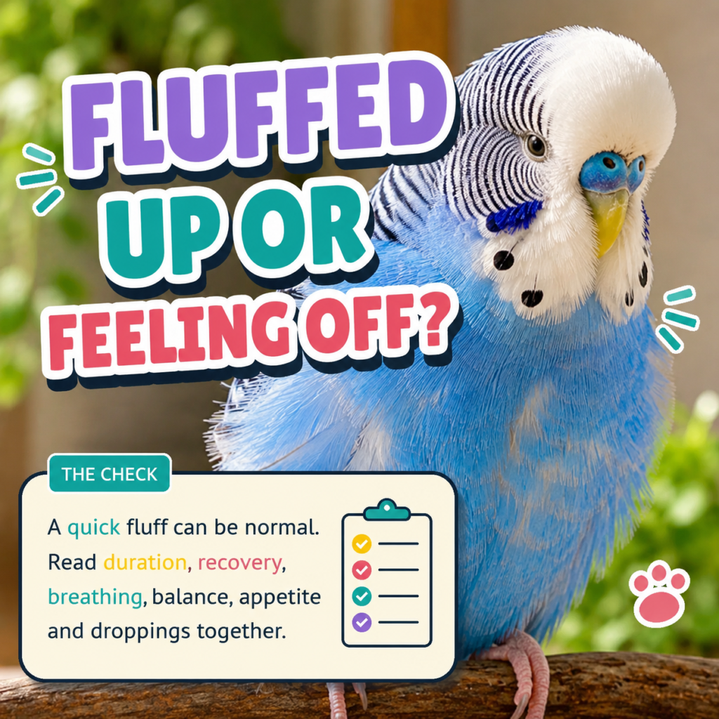 Fluffed Up or Feeling Off? How to Read a Pet Bird's Feathers CloudyAww featured card