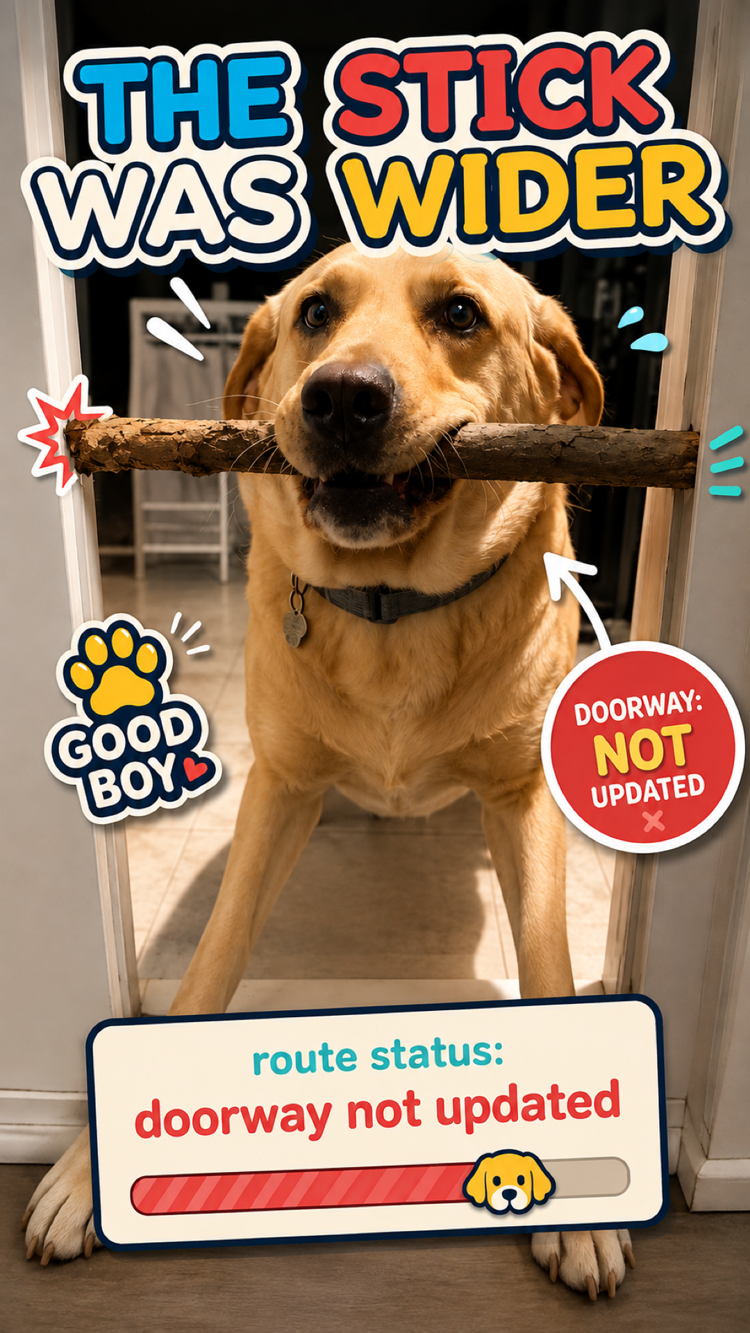 The Stick Chose the Doorway.