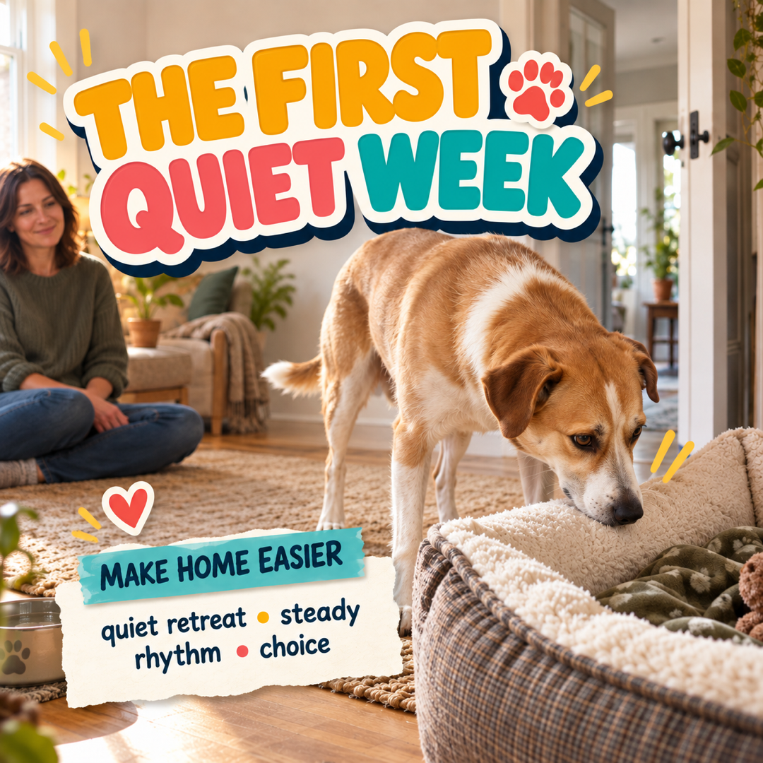 The First Quiet Week: Help a Rescue Dog Settle In