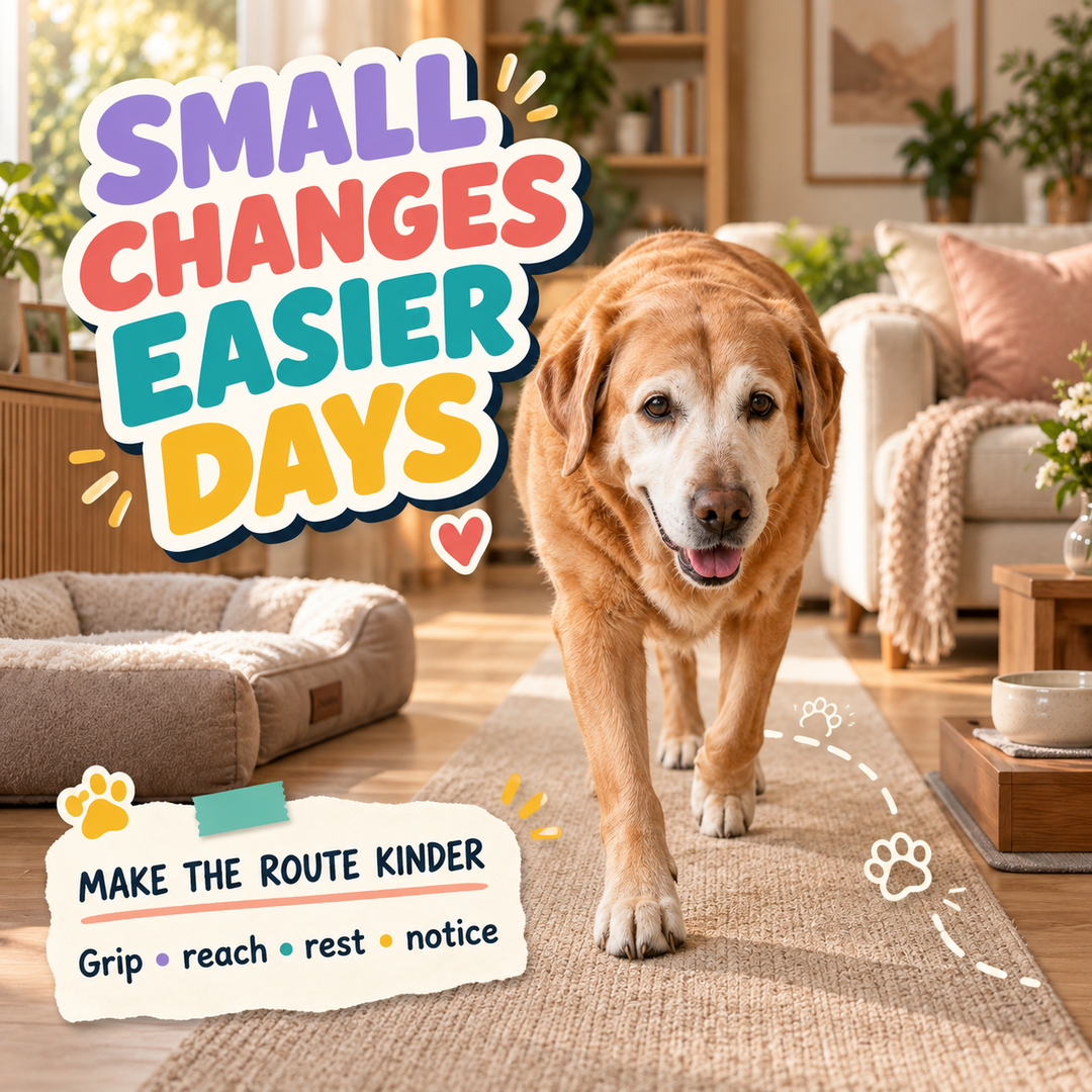 Small Changes, Easier Days: Make Home Kinder for an Older Pet